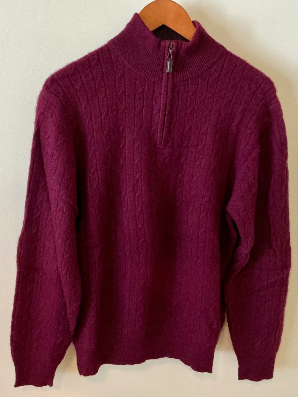 100% Cashmere 3/4 Zip by Daniel Bishop